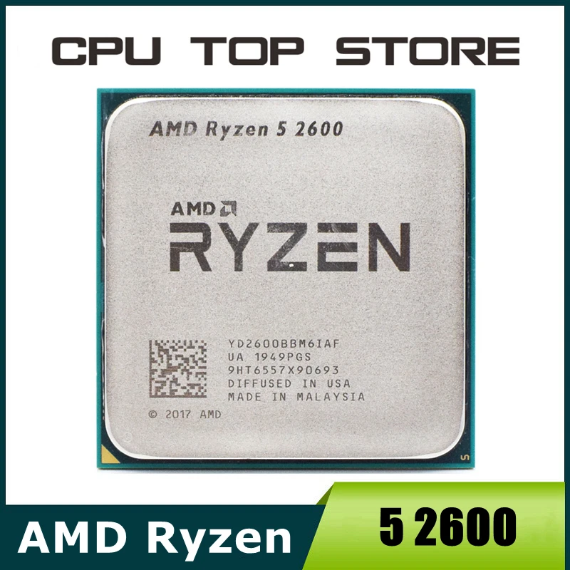 AMD Ryzen 5 R5 2600 3.4GHz 6 コア 12 コア CPU プロセッサ ソケット 