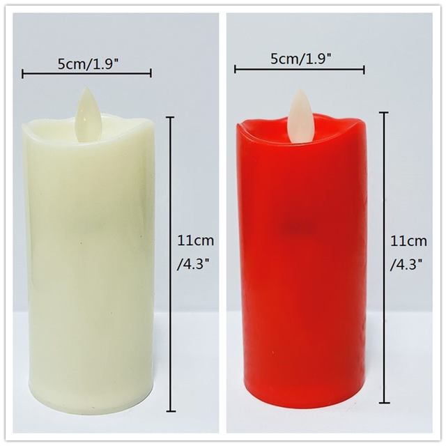 Flameless Candles Flickering Shaking Wick Candle Light Battery Operated Led Candles with Flickering Flame Decorative Candles