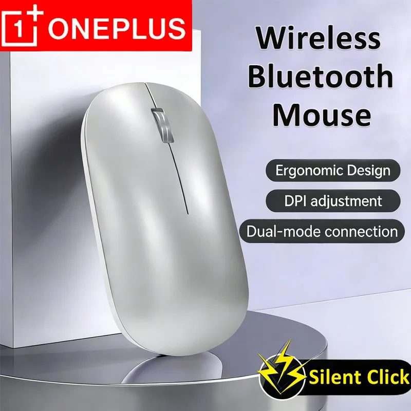 OnePlus Dual-Mode Silent Ergonomic Wireless Mouse with Type-C Charging