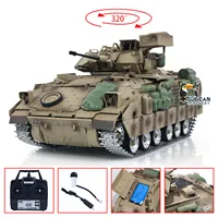 In Stock TD 1/16 Military RC Tank M2A2 Bradley Metal Tracks Road Wheel Infrared Barrel Recoil Radio Control RTR Combat Tank Gift 1