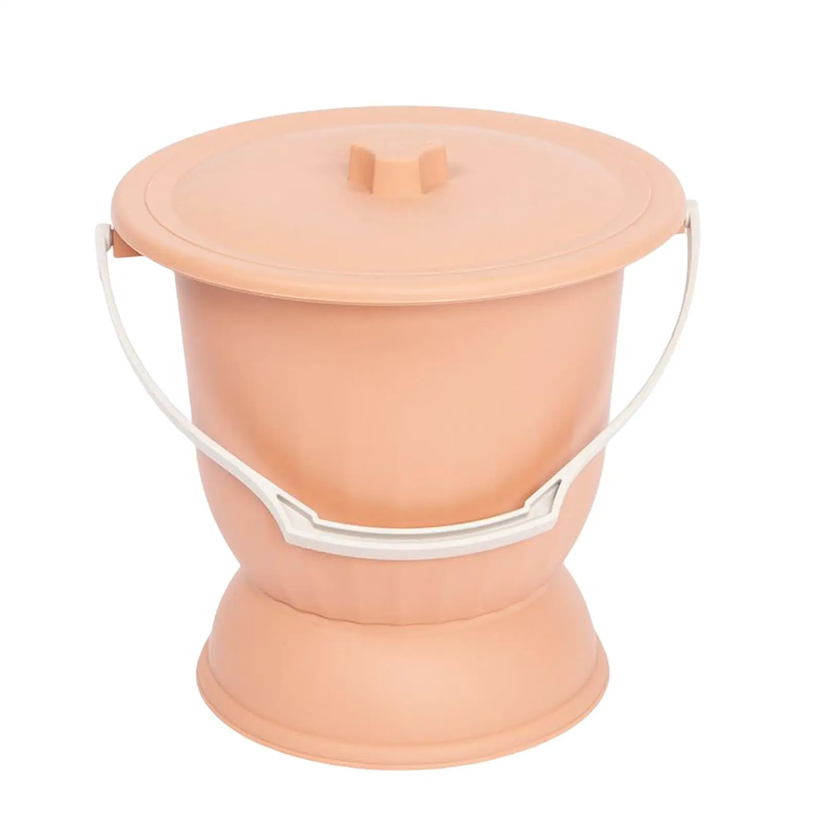 Spittoon with Lid and Handle Night Pot Urine Bucket Bottle Bedpan Portable