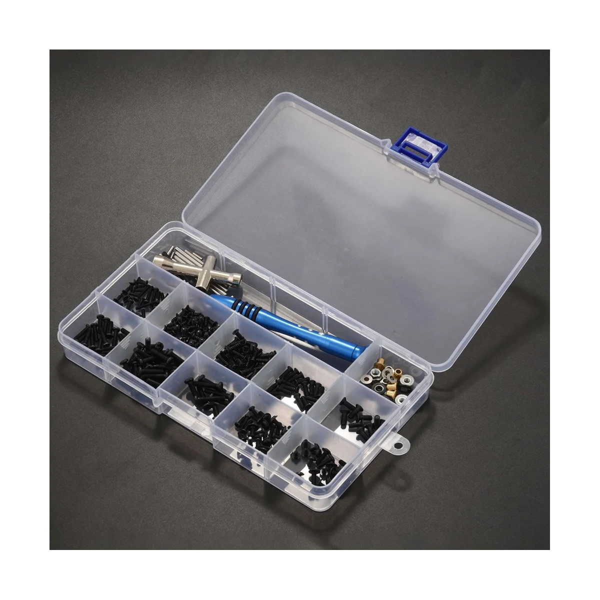 M2 M2.5 M3 Screw Fastener Kit Tool Box for WLtoys 144001 144010 124007 124016 124017 124018 124019 RC Car Spare Parts 5