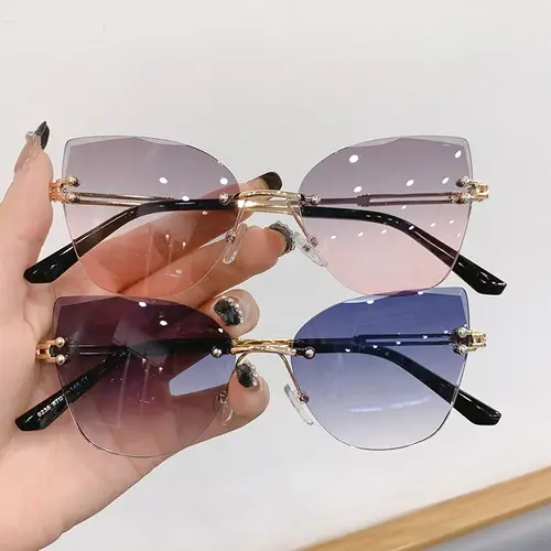 New Sunglasses Man Woman High Quality Cat Eye Metal Frame Glasses Unisex Fashion Brand Sun Glasses Versatile Trend Outdoor Sh - Image 5