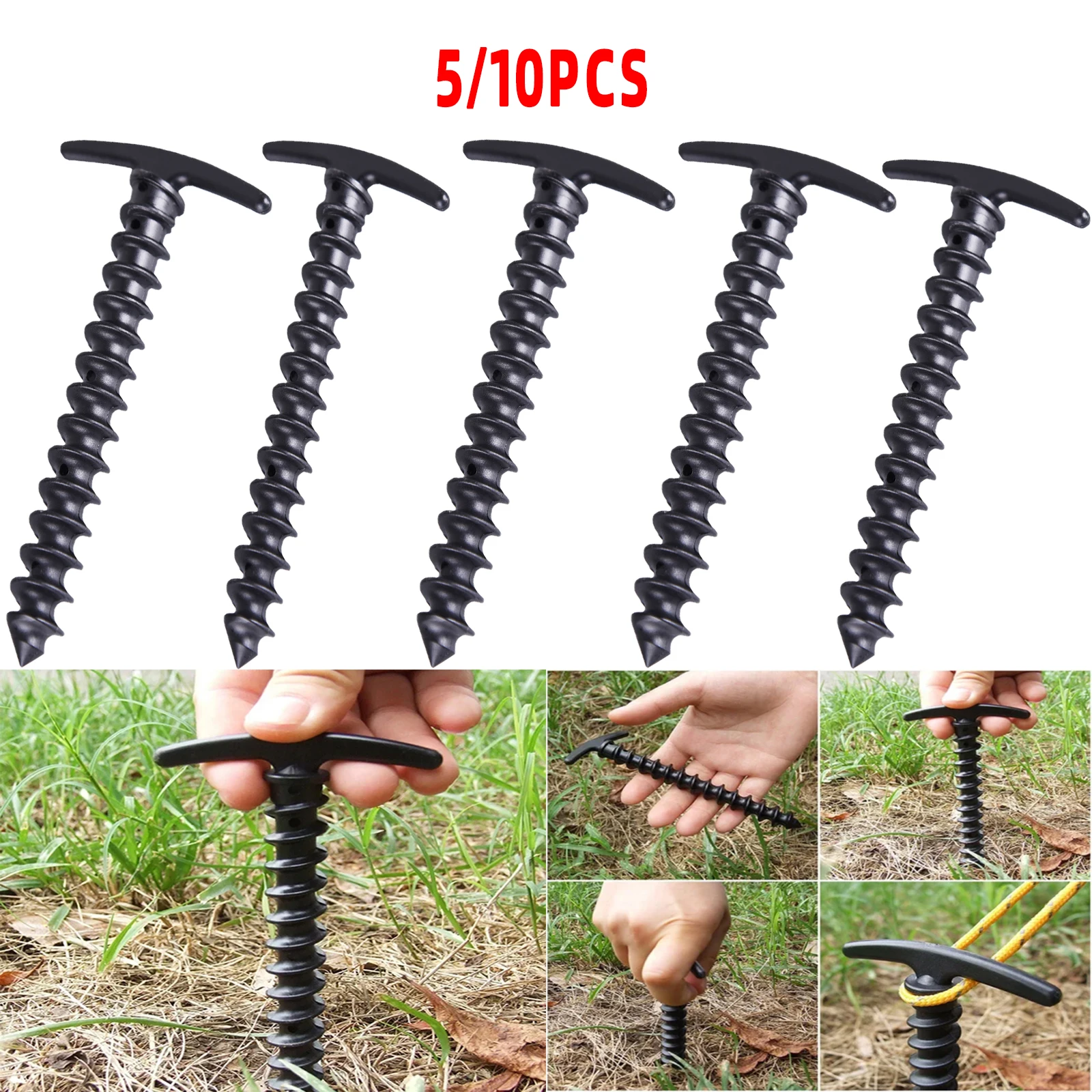 Camping Tent Pegs Screw Stakes 1