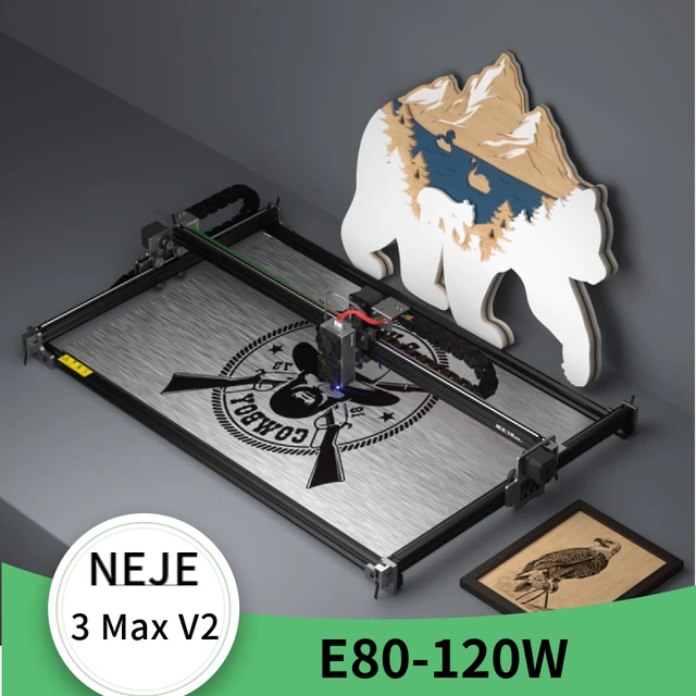 NEJE 3 Max V2 E40/E80 Laser Engraver and Cutting Machine for Woodwork Tool Business with Air Assist Laser - Image 3