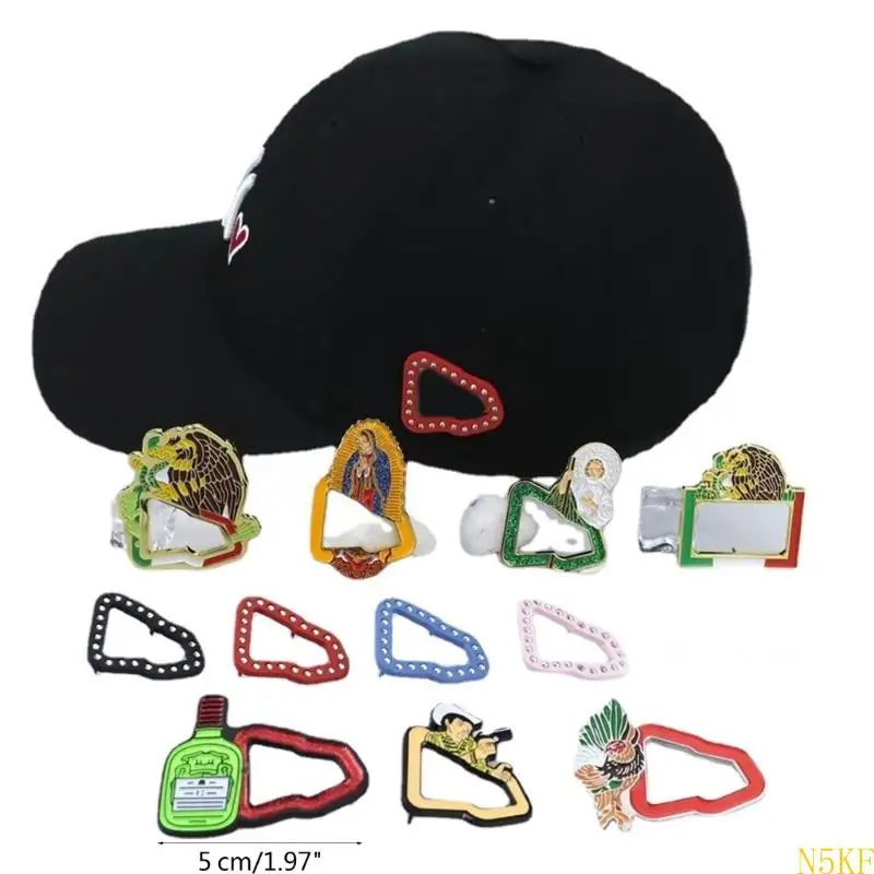 N5KF Multi-use Hat Pins Enamel Badge Stylish Clothing Accessories Casual Hat Ornament
