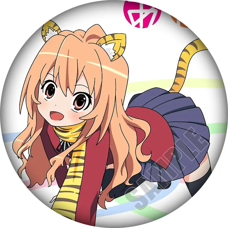 Toradora Tiger X Dragon Cosplay Anime Manga Pin Button -  Denmark