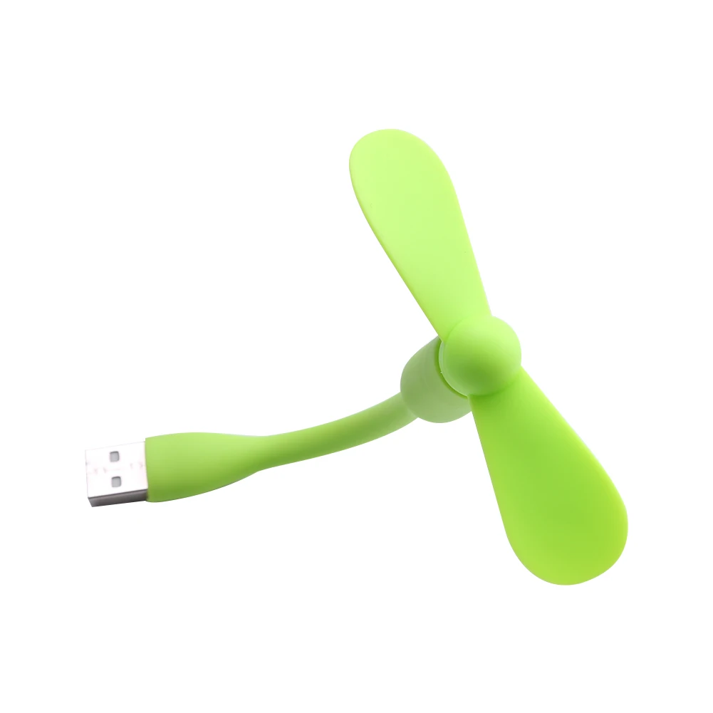 Portable Flexible Mini USB Fan Low Power Bendable for Mobile Power Bank/Laptop Hand Fan Computer Summer Gadget