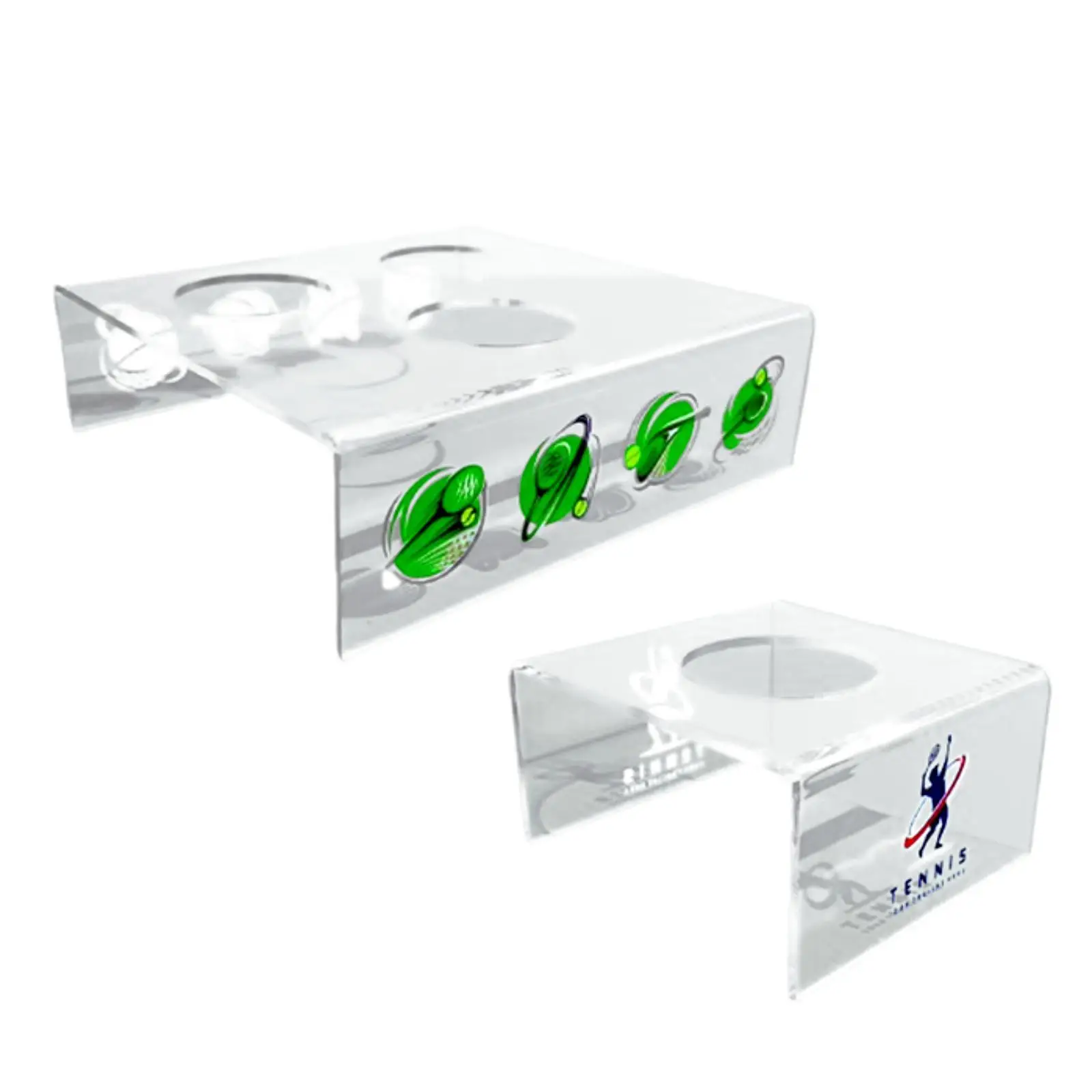 Tennis Ball Display Stand, Baseball Holder Rack for Glass Ball, Acrylic Sports Ball Display Stand for Memorabilia, Award