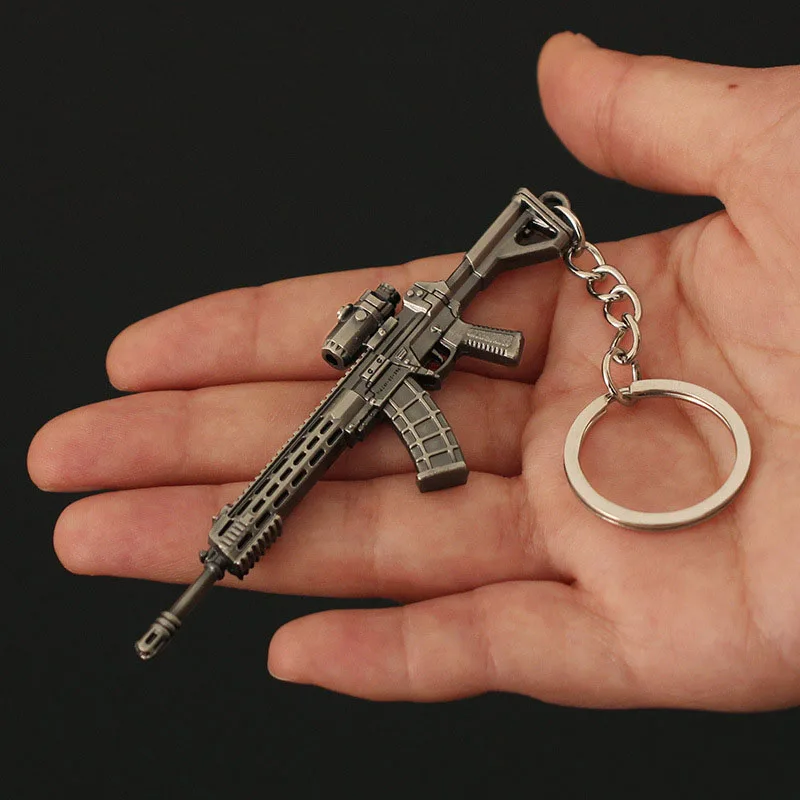 子供用ミニガンモデルのキーホルダー,メタルペンダント,ジュエリー