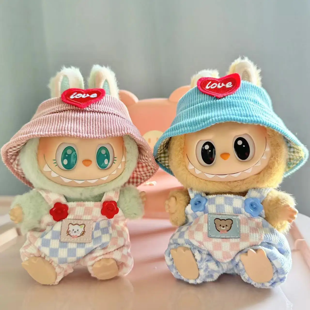 LEWOTE Set De Ropa Para Muñecas Labubu De 17 Cm – Incluye Gorro, Falda, Zapatos Y Más Accesorios Chulos