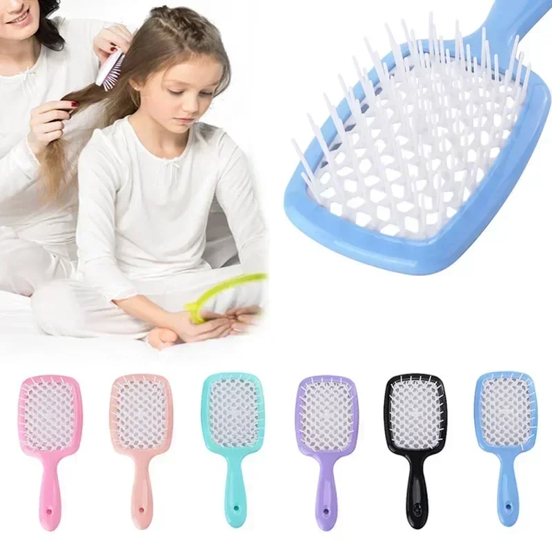 

Kids Hair Comb Wide Teeth Air Cushion Combs Kid Girl Scalp Massage Comb Hair Brush Hollowing Out Home Salon Hairdressing Tool