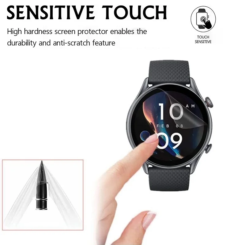 10PCS TPU ̵  ȭ ȣ Amazfit GTR 3 Pro Ʈ ġ HD  Ʈ ȣ ʸ Amazfit GTR3