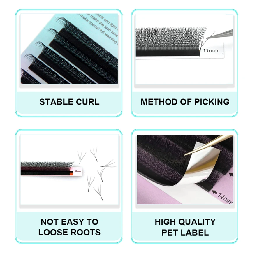 Fake Eyelashes Eyelash Accessories Eyelash Extension Supplies HOLLYLASH YY/W Shaped