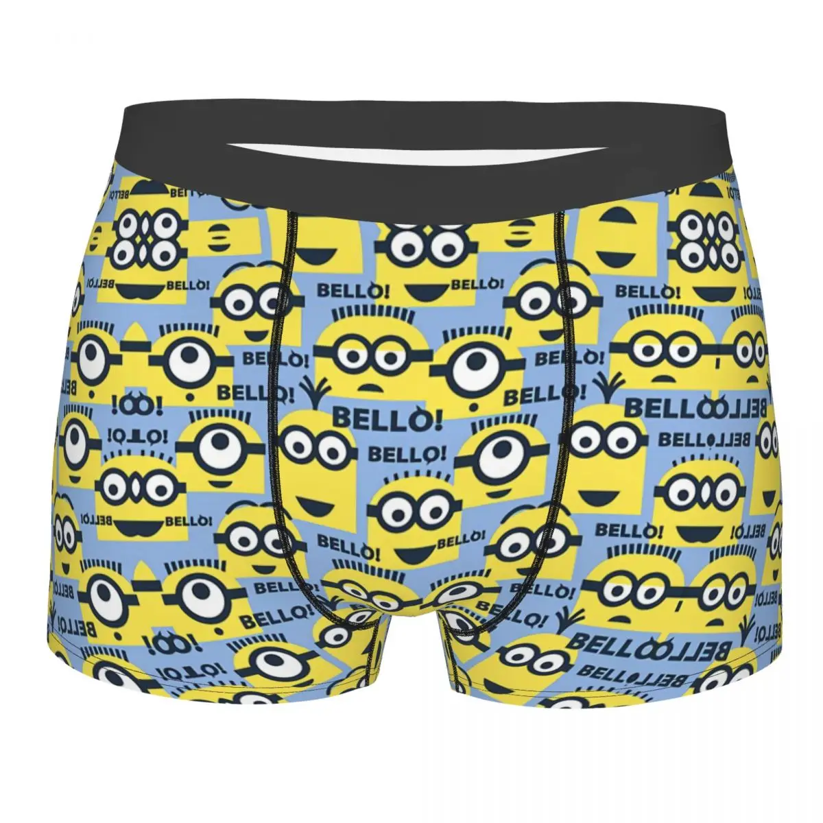 

Male Fashion Minions Collage Manga Cartoon Underwear Boxer Briefs Soft Shorts Panties Underpants