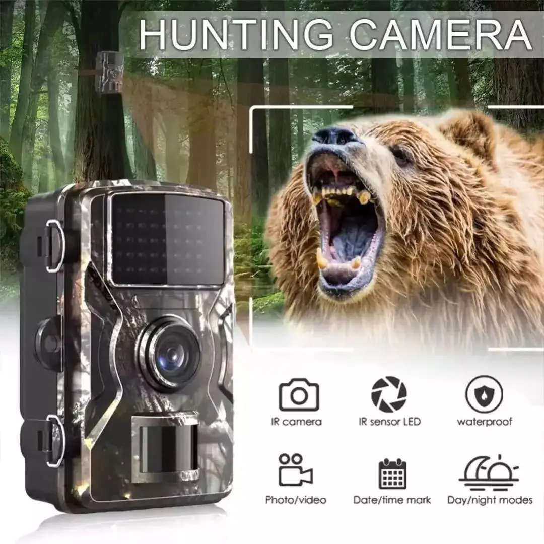 Hunting Trail Camera com Visão Noturna Infravermelha, Movimento Ativado Gatilho, Câmera de Segurança, Outdoor Wildlife Photo Traps, 16MP, 1080P, 940nm