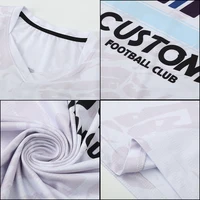 Chemise de football par sublimation en gros Kit d'uniformes de football pour hommes jacquard personnalisés Vêtements de sport d'entraînement avec logo brodé X5556 6