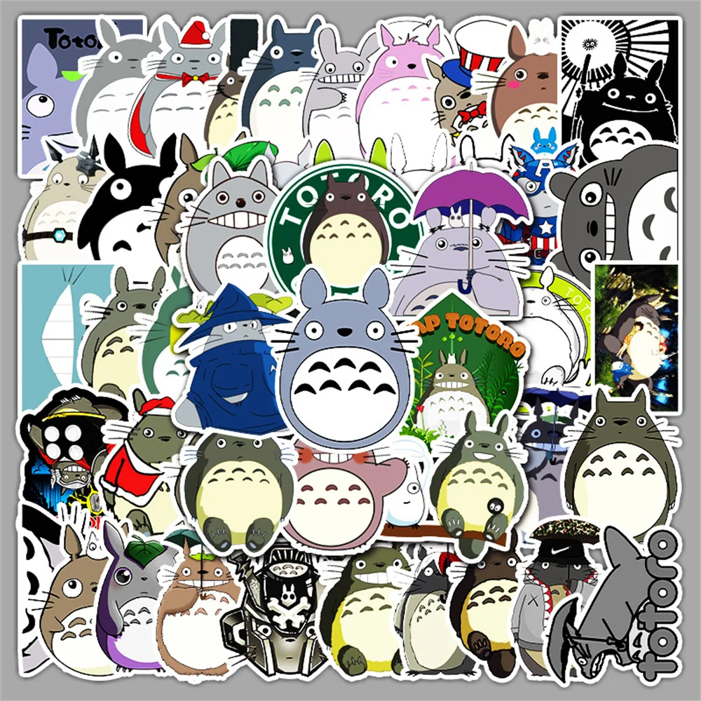 

10/30/50PCS Cartoon My Neighbor Totoro Anime Creative Graffiti Sticker Desk Suitcase Guitar Computer Waterproof StickerWholesale