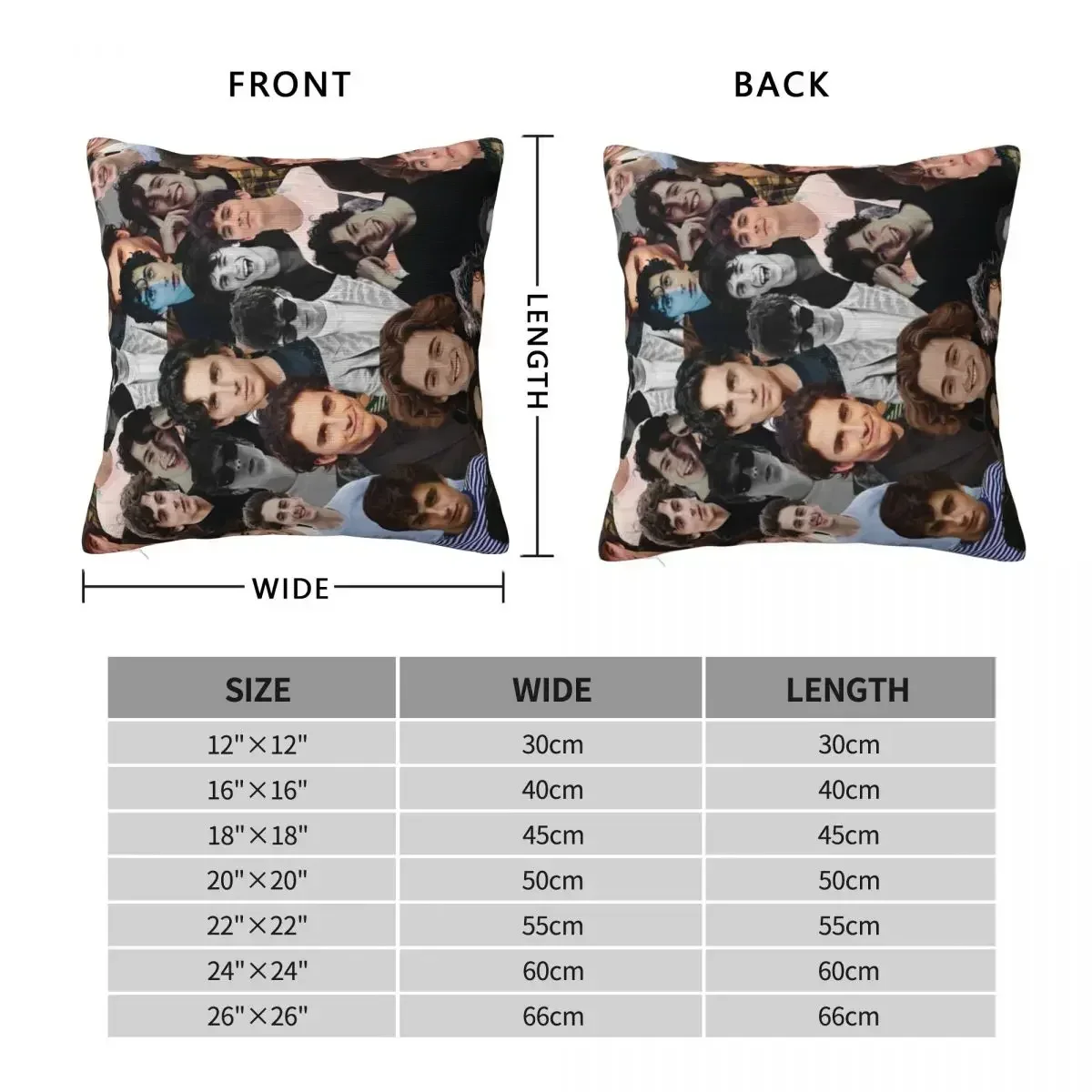 Timothee Chalamet photo collage Throw Pillow Cushions For Sofa Luxury Sofa Cushions pillow covers decorative 2