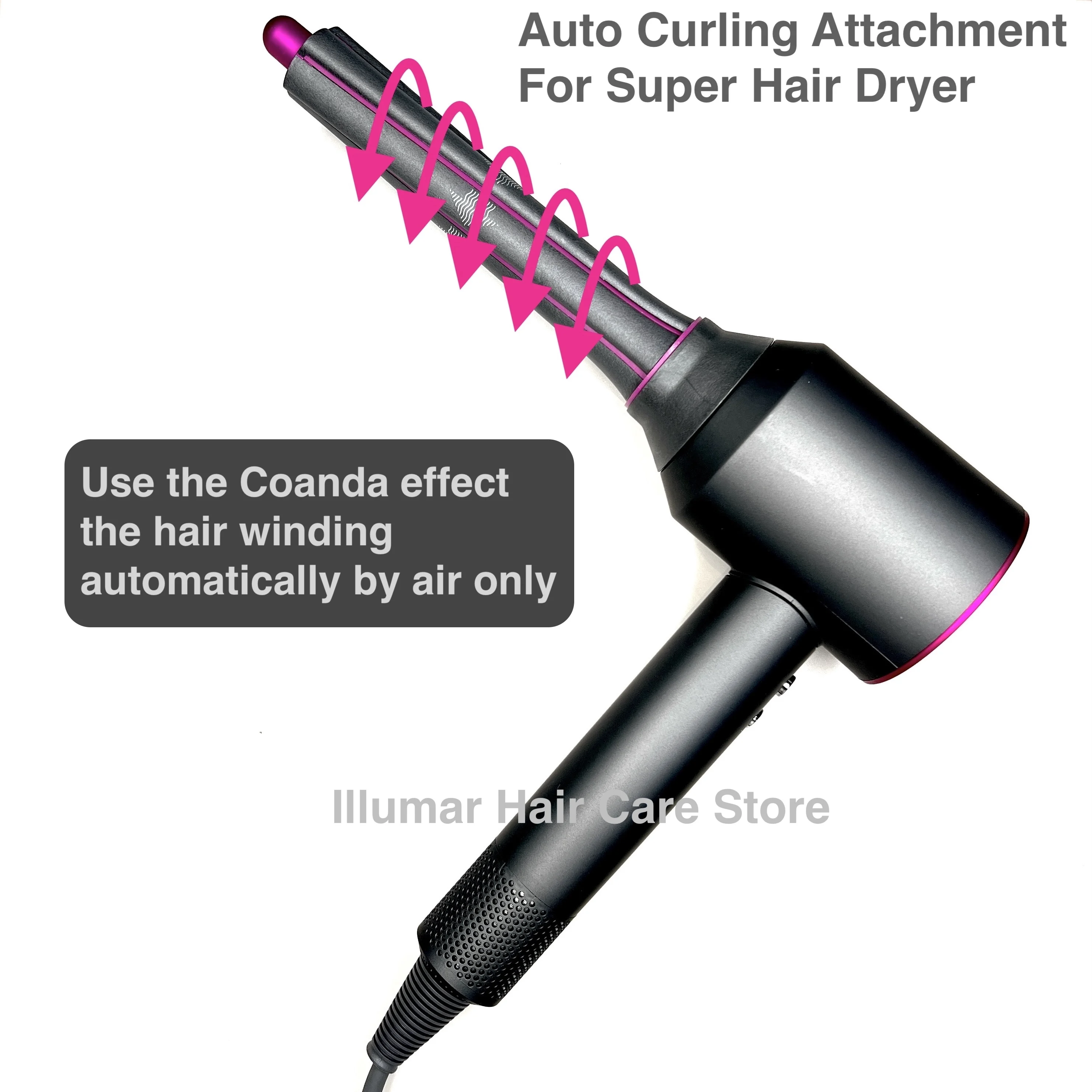 For Dyson Hair Dryer Curling Nozzle Auto Curling Attachment For Dyson