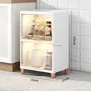 Modern Plastic Kitchen Cabinet for Kitchen Furniture Storage Cabinet Multilayer Multifunction Upscale Household Crevice Cupboard 4
