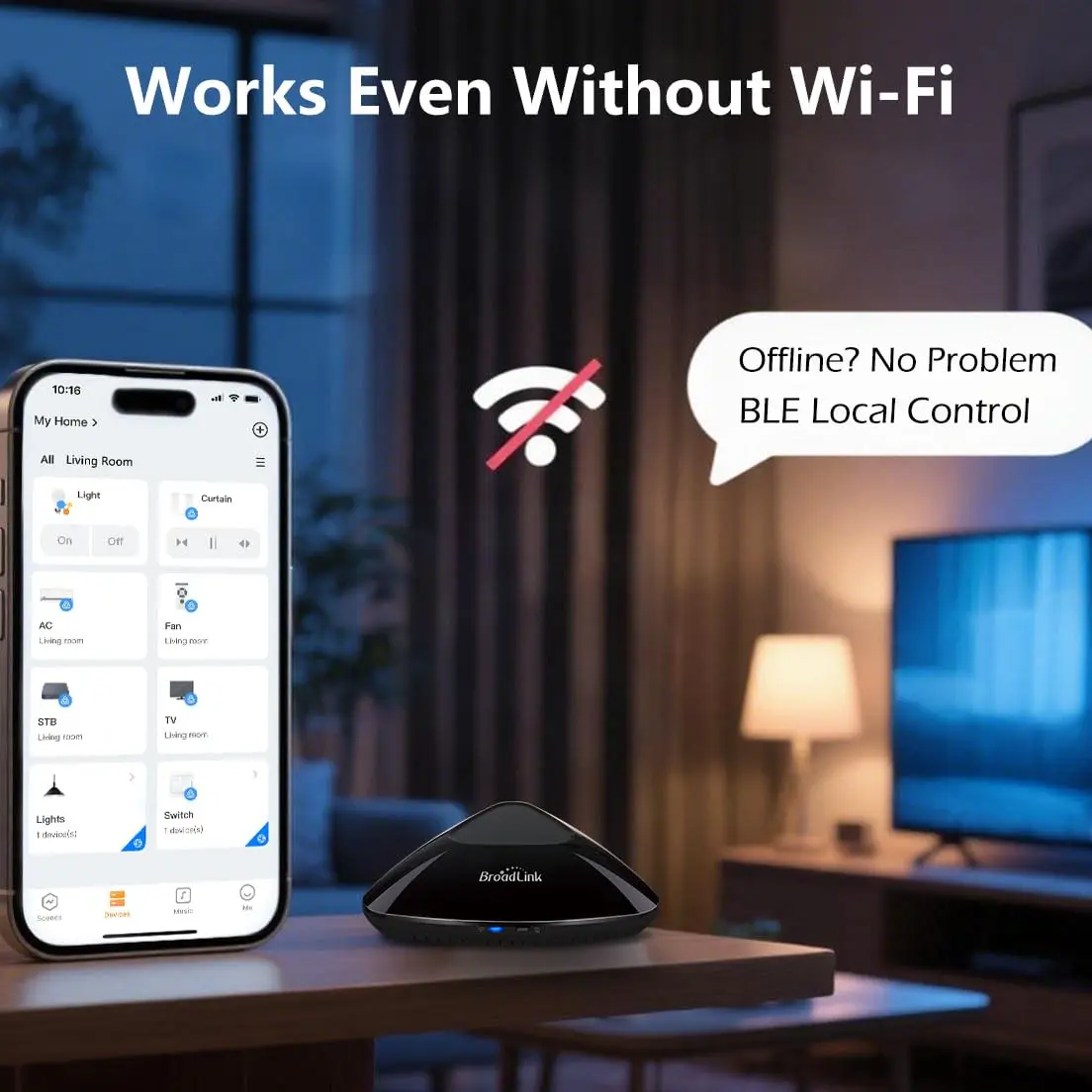 Broadlink Max Smart Remote Control Hub Wi Fi Ble For Ir/rf Devices Tv Ac Fastcon Link Timer Schedule Work With Alexa Google Home, Alina Gadgets