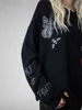 Cashmere Women's Round Neck Sweater Butterfly Flower Letter Embroidery Long Sleeve Ladies Jumper Autumn Winter 2022 2