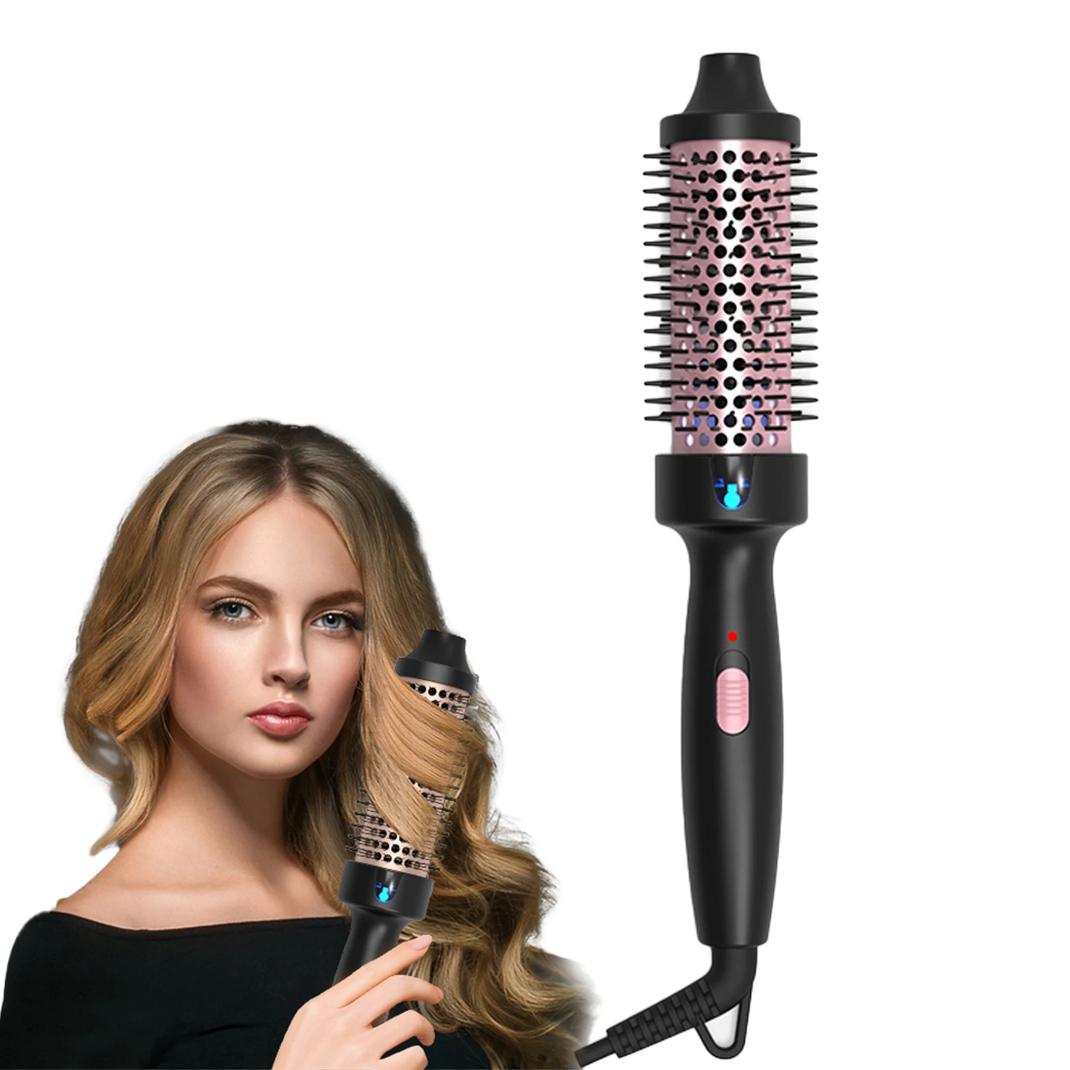 1.5 Inch Thermal Brush Ionic Heated Round Brush Curling Iron