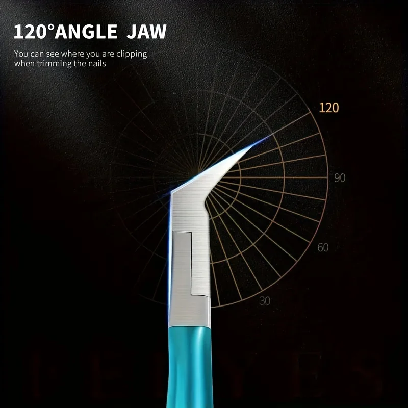 1pcs Ingrown Toenail Clippers Straight Blade Toe Nail Clippers for Thick Nails for Seniors, Stainless Steel Nail Clippers 3