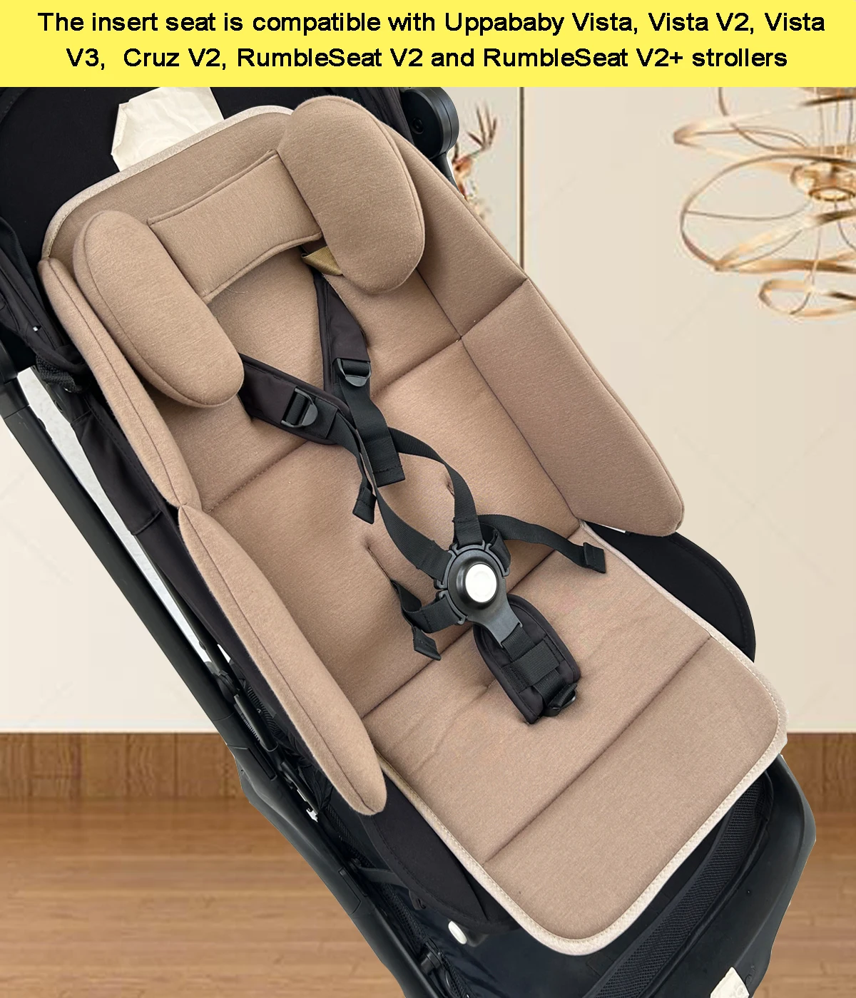 Stroller Accessories Infant Seat Liner For Uppababy Vista & Cruz Strollers  - 2-in-1 Newborn To Toddler Comfort Insert Vista Cruz Snug Seat