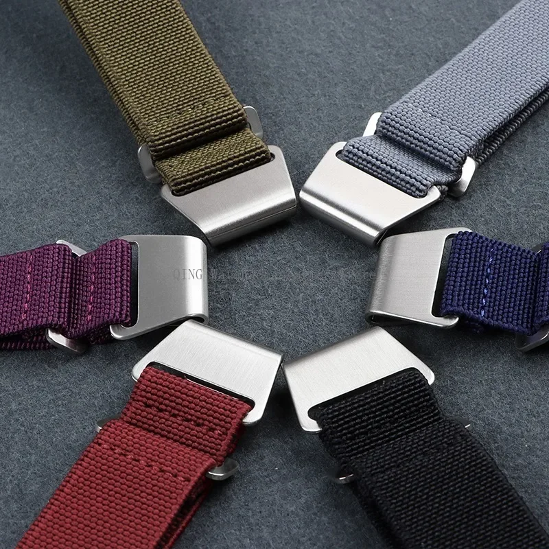 French Troops Parachute Bag Nylon Watch Band – Sport Elastic Strap Bracelet