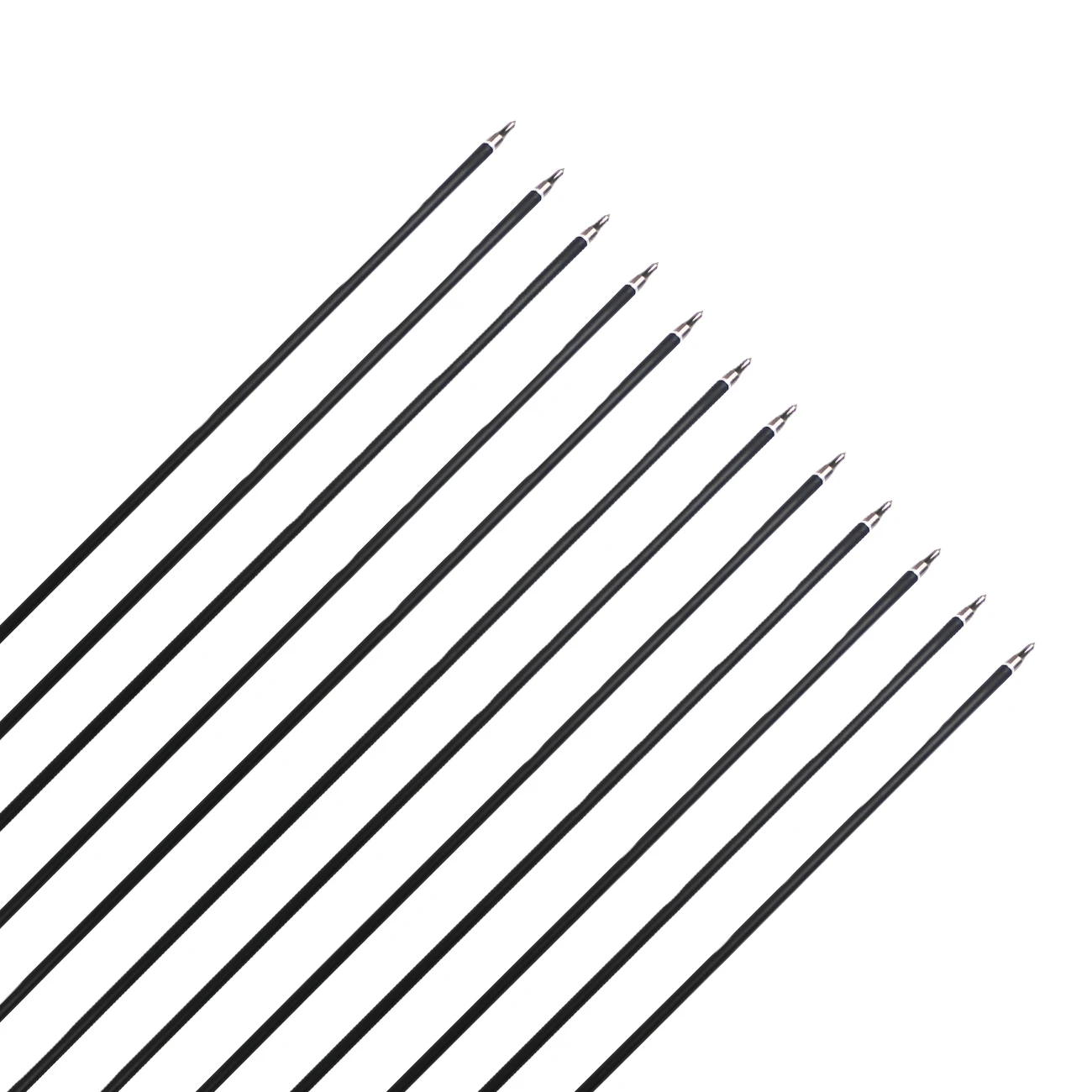 LAIXING 12PCS Carbon Arrow 30 Inch Carbon Arrows Replaceable Arrowhead for Compound/Recurve Bow Archery Hunting Targeting 6