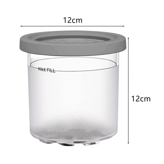 4PCS Ice Cream Pints Cup For Ninja Creami NC500 NC501 Ice Cream Storage  Containers Food Freezer - AliExpress