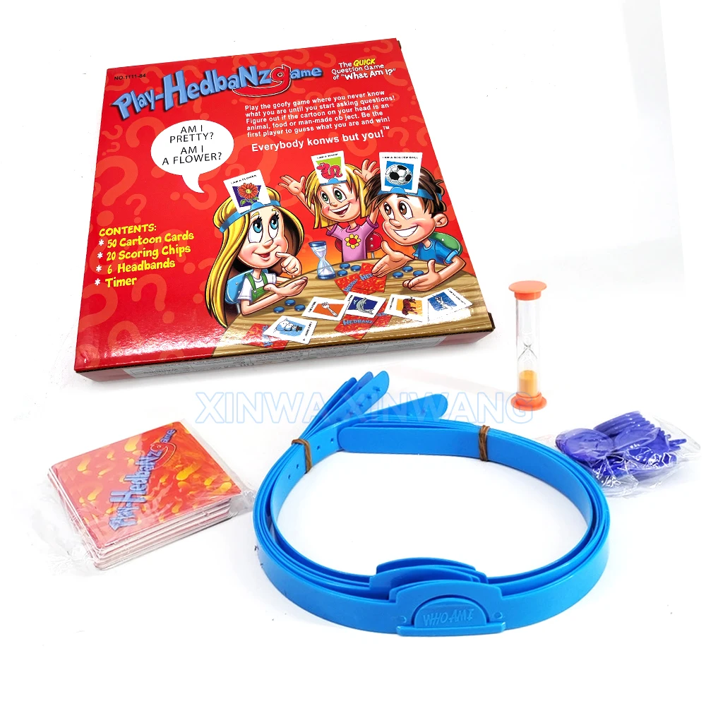 ما أنا لعبة هيدبانز قلت تخمين من أنا أطفال لعبة لوحية للترفيه ألعاب لوازم الحفلات الوالدين والطفل التفاعلية
