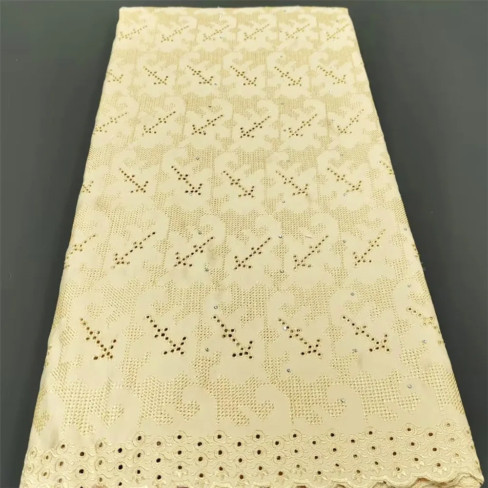 

Tulle Egypt 100% Cotton Skin Dry Lace High Quality African Swiss Voile Lace In Switzerland 5 Yards For Evereyone Dresses S1268