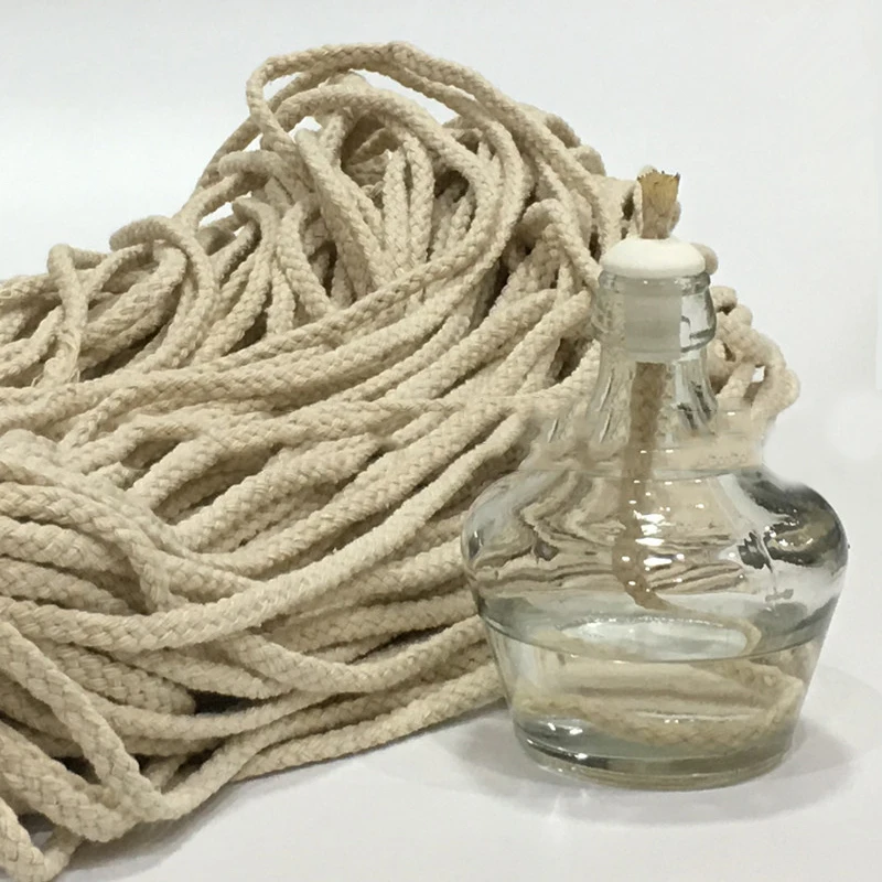 Description Picture 6 of item1m Round Cotton Candle Wicks Rope Diameter 6mm for DIY Alcohol Lamp Oil Lamp Candle Making Candle Woven Wick Accessories