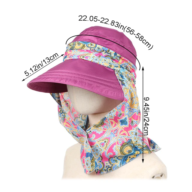 Cappello Da Sole Donna Pieghevole - Tesa Larga Con Protezione UV Per Giardinaggio E Spiaggia - Foto 7