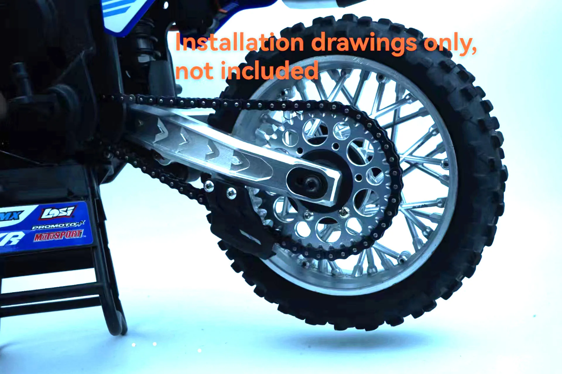 GPM Racing Aluminium 7075 Alloy Chain Tension Rear Swing Arm - Foto 6