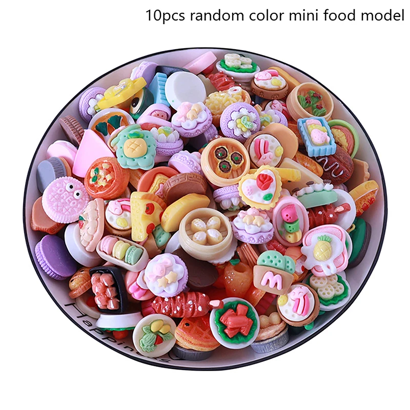 

10Pcs Dollhouse Mini Food Toys Dollhouse Kitchen Decoration Dollhouse Accessories For Kids Pretend Play Toy