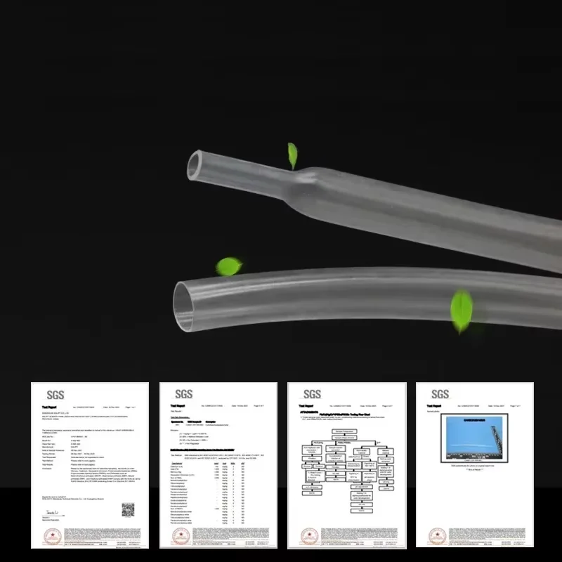 Heat Shrink Tube 1~10m 2:1 Transparent Diameter 0.6mm ~ 80mm Polyolefin