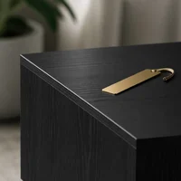 Table basse en chêne noir 60x60x31,5 cm en bois d'ingénierie - Table d'appoint moderne pour salon, table rectangulaire design pour boissons, livres et décoration, compacte et robuste 3