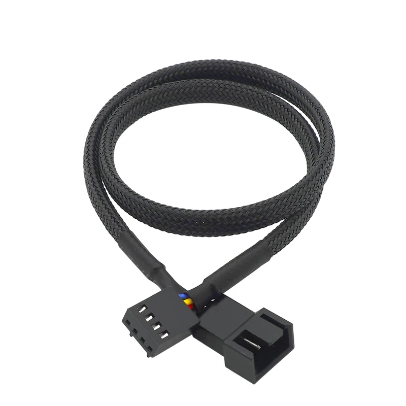 12 Inch 5 Pcs 4pin Pwm Connector Housing Fan Extension Power Cord Pc