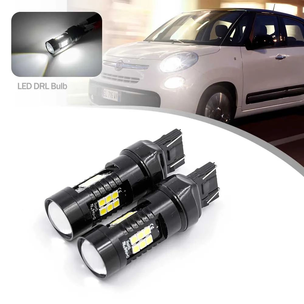 2PcsT2074437440W215WLEDBulbLampCANBUSNoErrorforFiat500