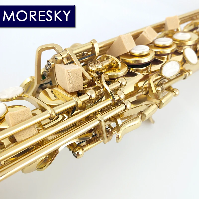 Soprano Saxophone Bb Sax With Hard boxs MORESKY SS-101