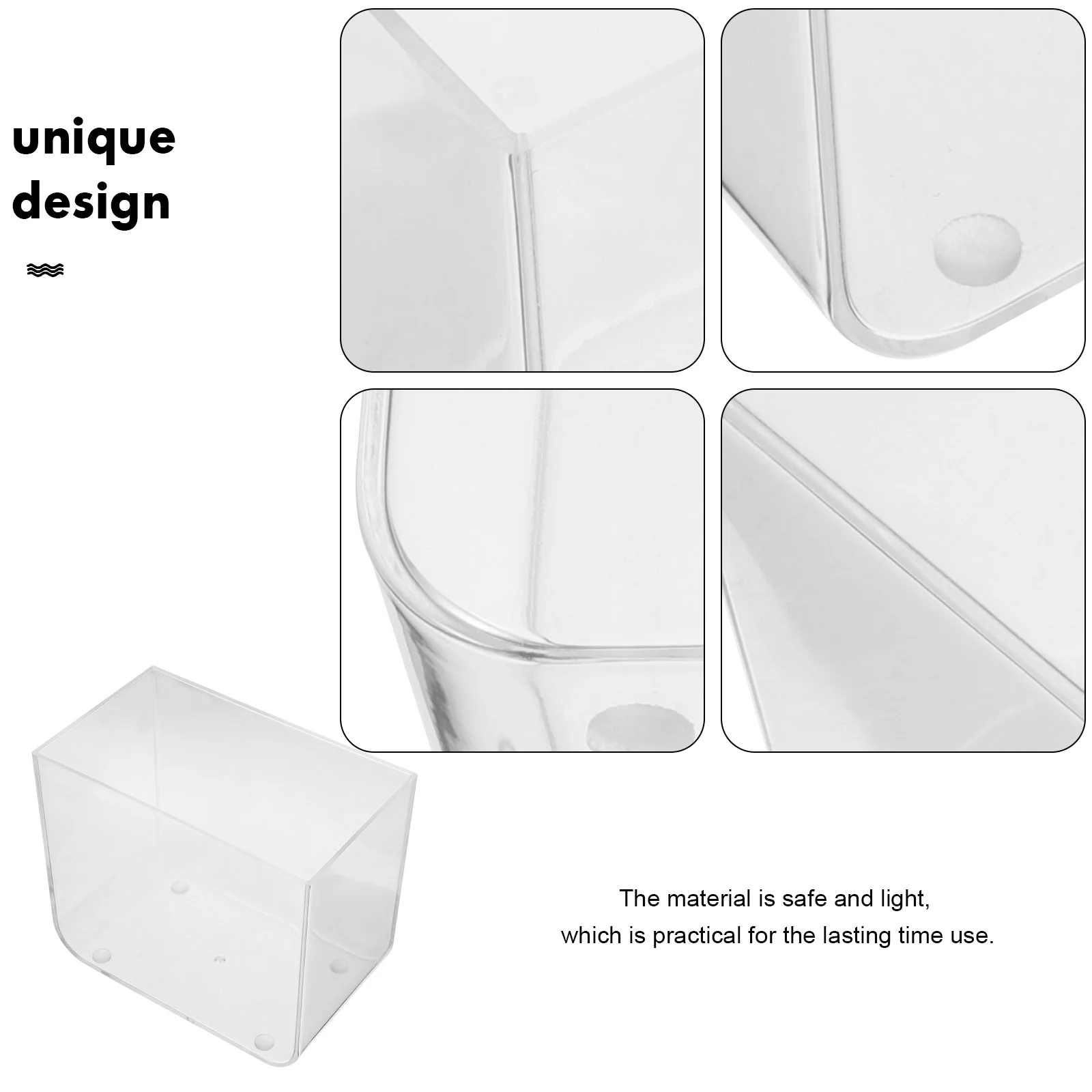Small Tank No Lid Fish Tank Betta Fish Small Aquarium Square Bowl