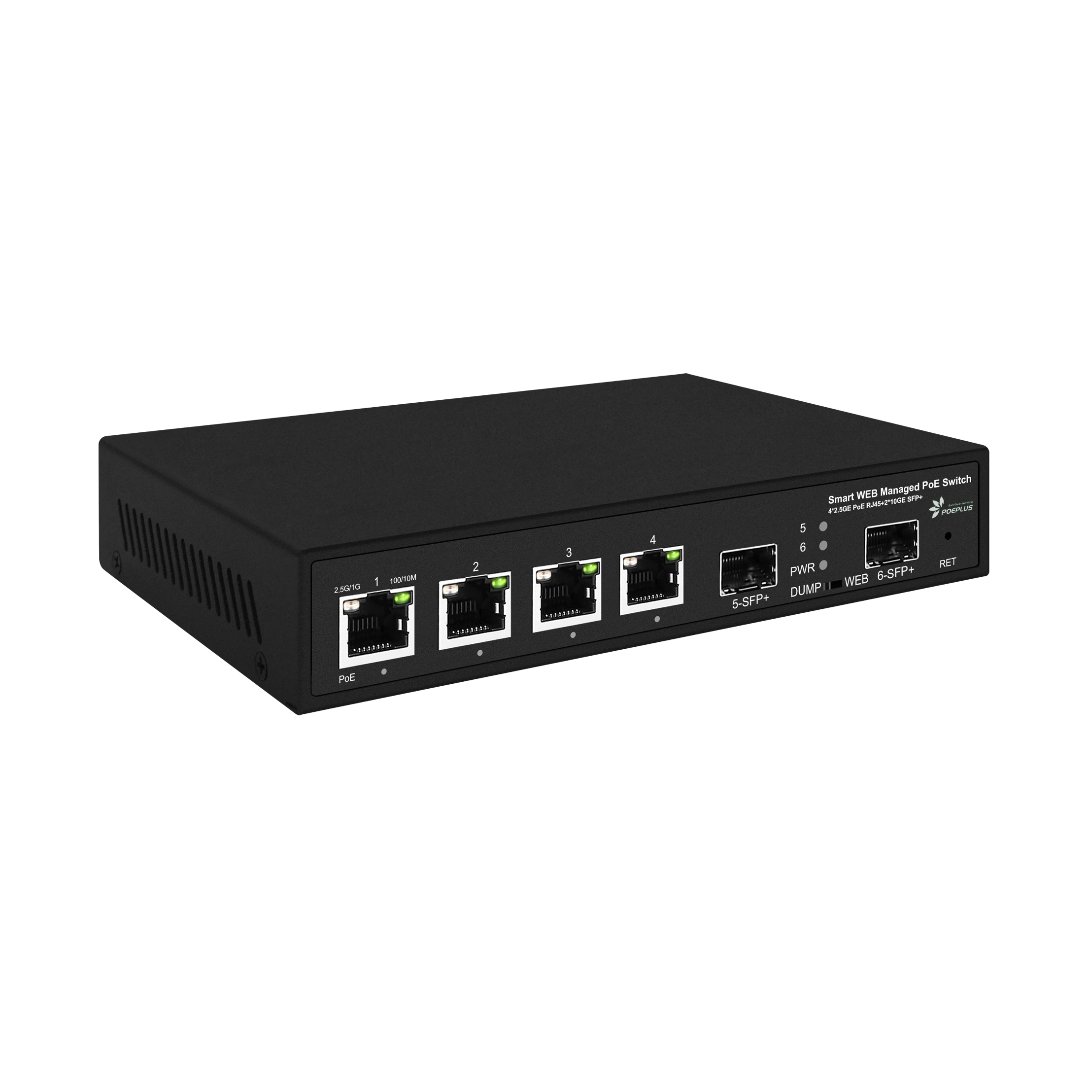 Portas 2.5gps Poe ou Rj45 Switch do Servidor com 10gps Planejador 2x10gps Sfp 4 - Imagem 3
