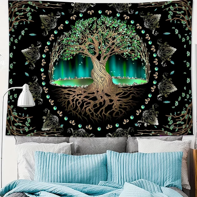 VIKAMA bohème forêt tapisserie cryptée étanche salon chambre décoration murale chambre décoration 2