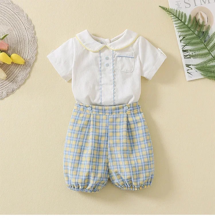 yellow plaid sets