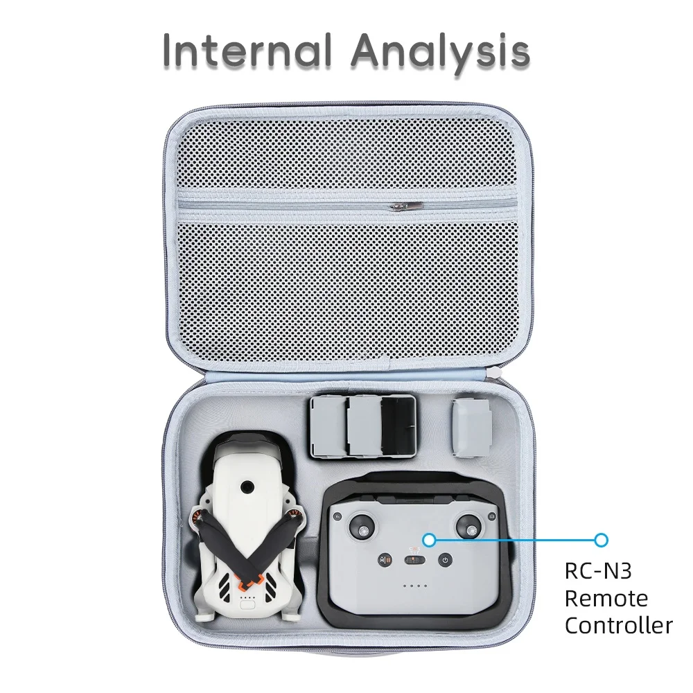 DJI Lito Fly More Combo용 휴대용 케이스, 어깨끈이 있는 대용량 여행용 보관 가방, 방수 PU 보호 커버