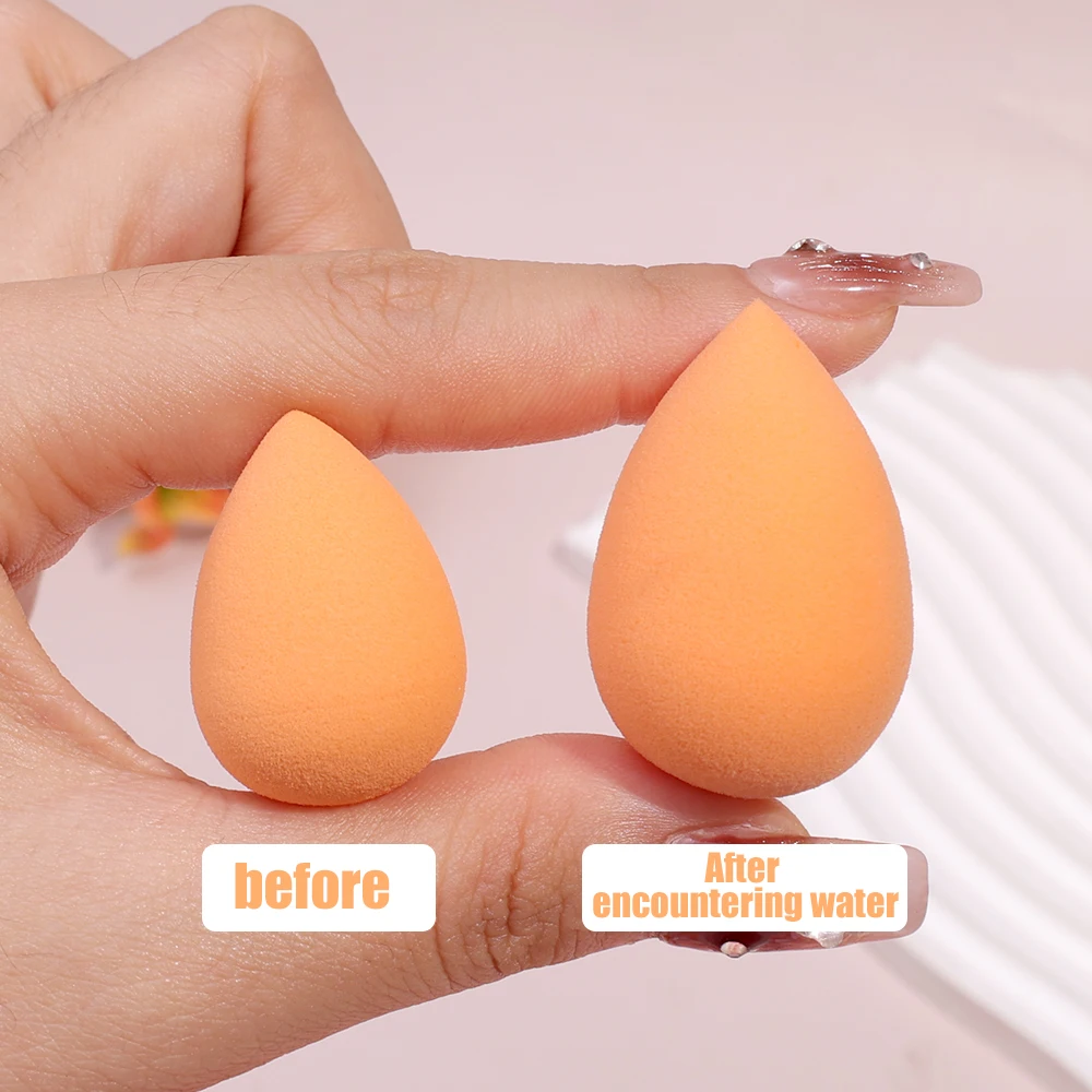 Mini Makeup Sponge Randomly Color Shapes Gourd Water Drop Design Cosmetic Puff Dry Wet Use Concealer Cosmetics Application Tools 3